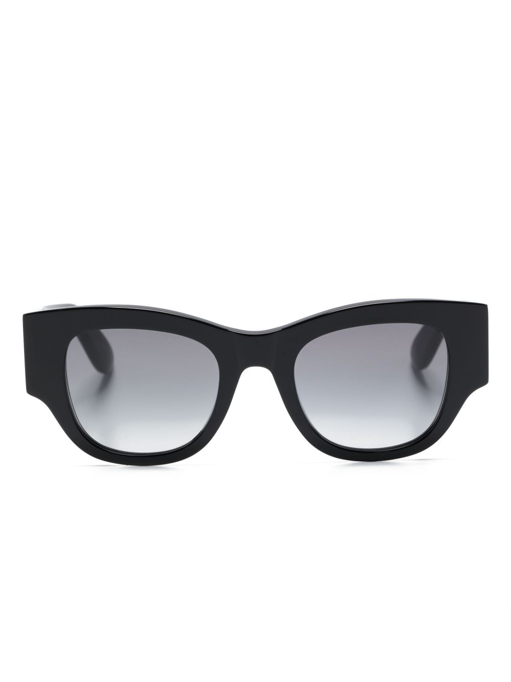 Alexander McQueen Eyewear Wayfarer 镜框有色镜片太阳眼镜 - 黑色