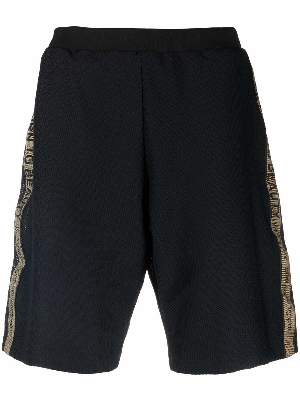 ETRO logo饰带休闲短裤 - 黑色