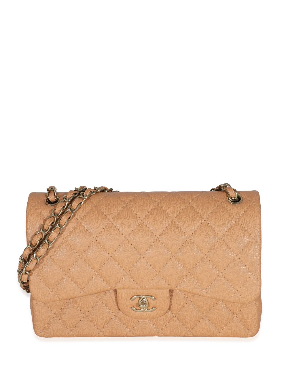 CHANEL Pre-Owned Jumbo Double Flap 单肩包（2021年典藏款） - 中性色