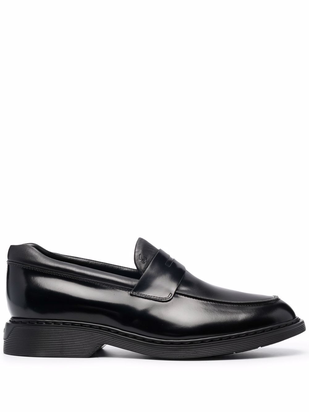 Hogan H576 低跟乐福鞋 - 黑色
