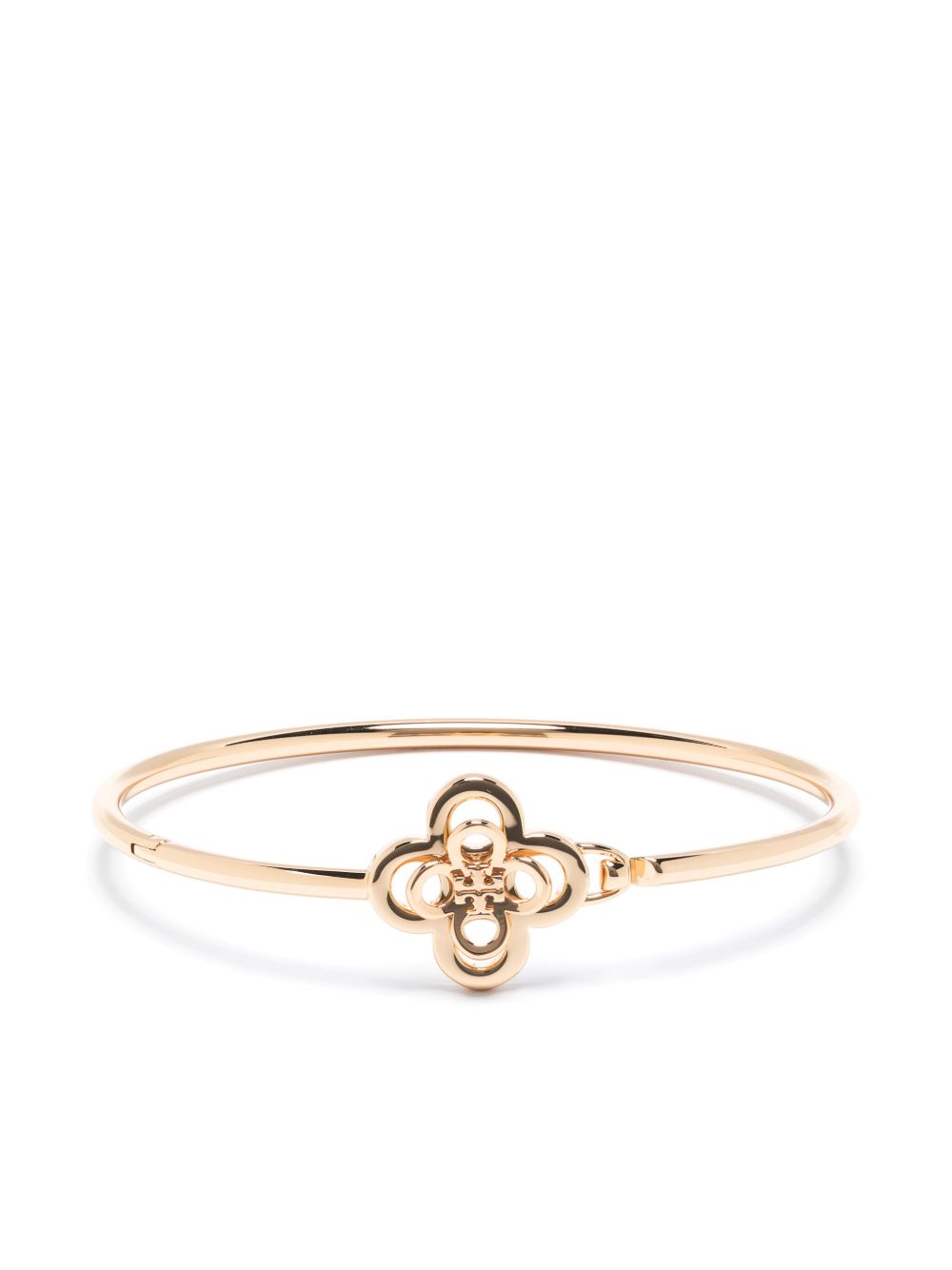 Tory Burch Kira Clover 铰链手链 - 金色
