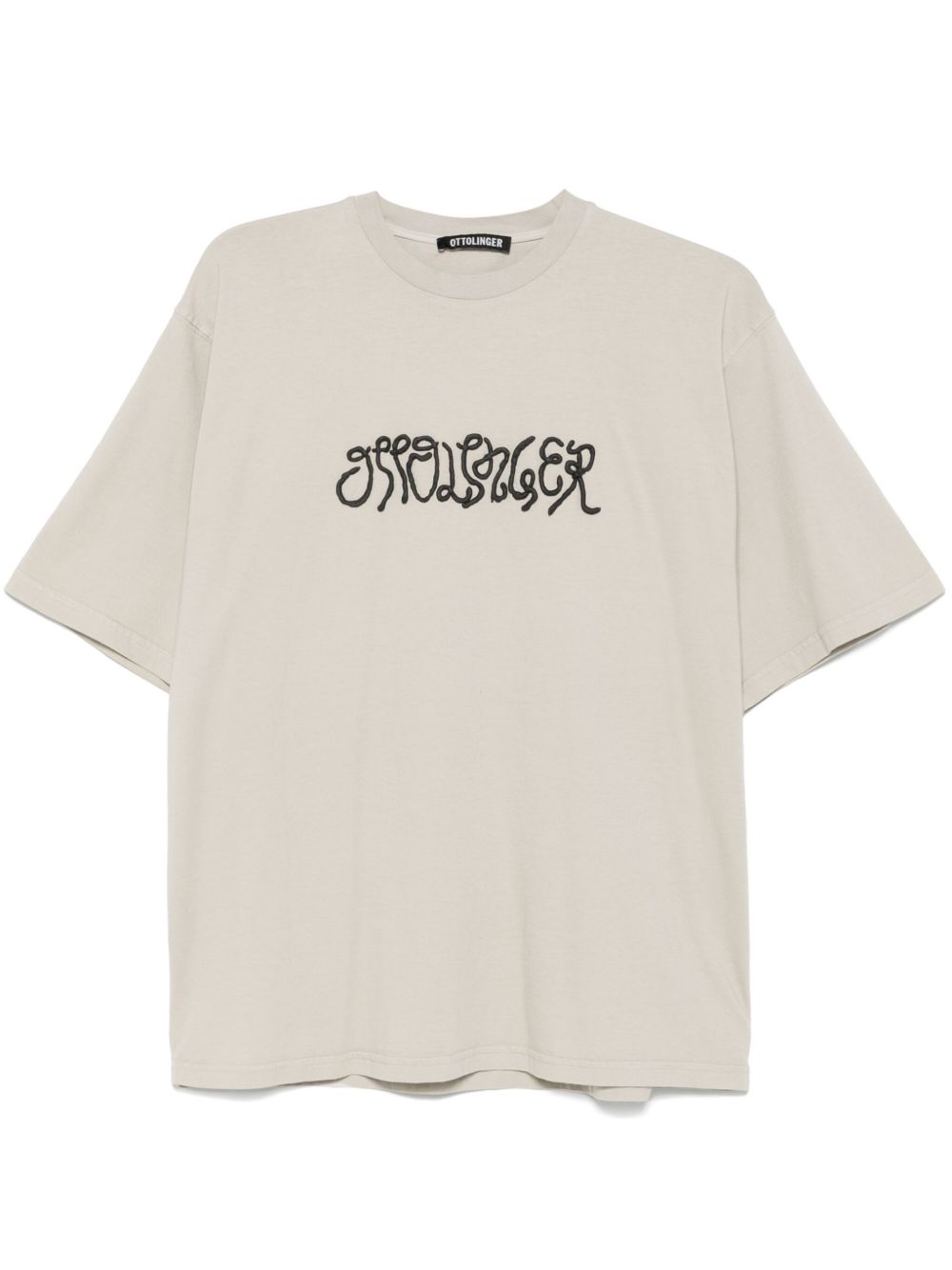 Ottolinger logo压纹T恤 - 灰色