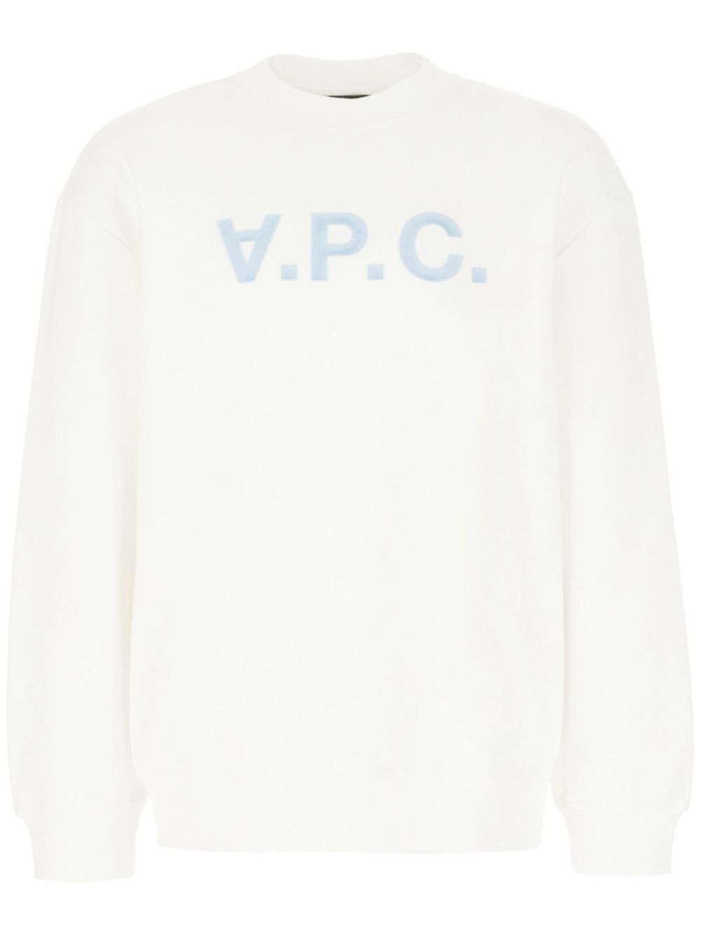 A.P.C. logo刺绣卫衣 - 白色