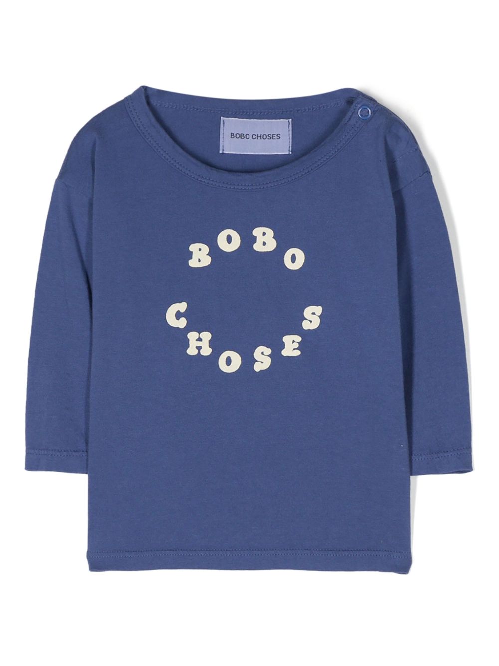 Bobo Choses 圆形印花棉T恤 - 蓝色