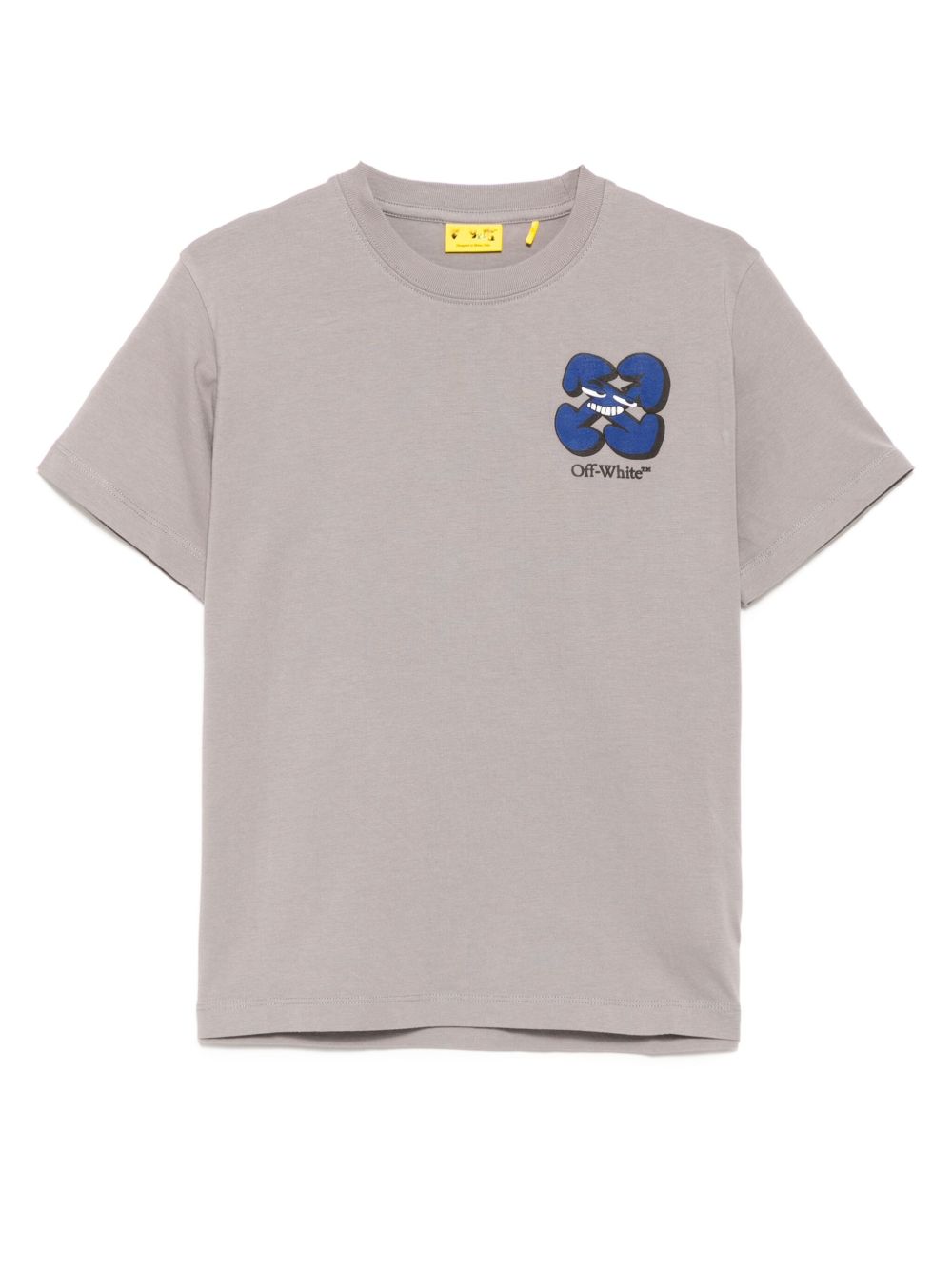 Off-White Kids logo印花T恤 - 灰色