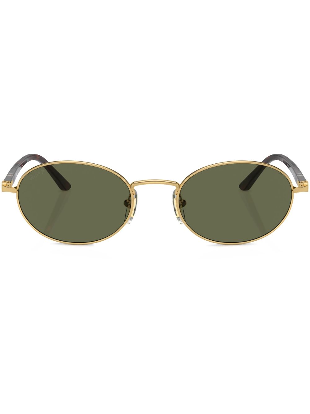 Persol 椭圆形框太阳眼镜 - 褐色