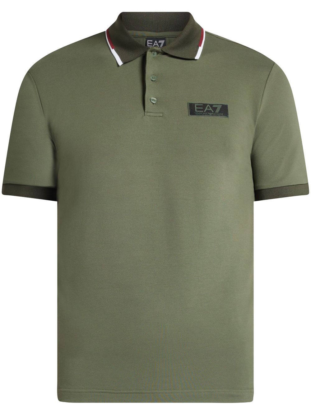 Ea7 Emporio Armani 标贴polo衫 - 绿色
