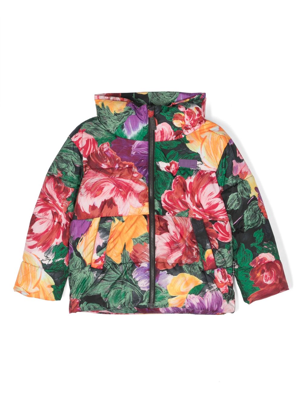 Molo Painted Flowers 蓬松夹克 - 红色