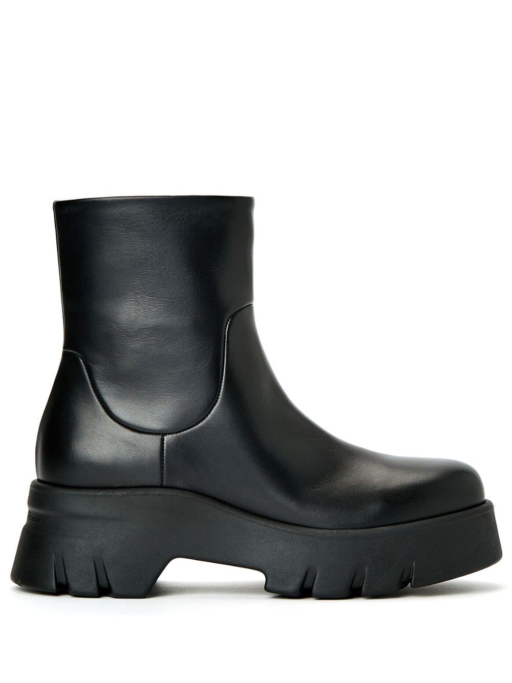 Gianvito Rossi 抛光效果及踝靴 - 黑色