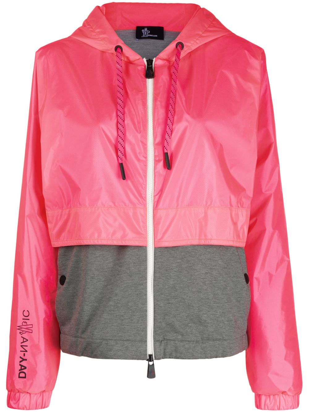 Moncler Grenoble 拉链连帽夹克 - 粉色