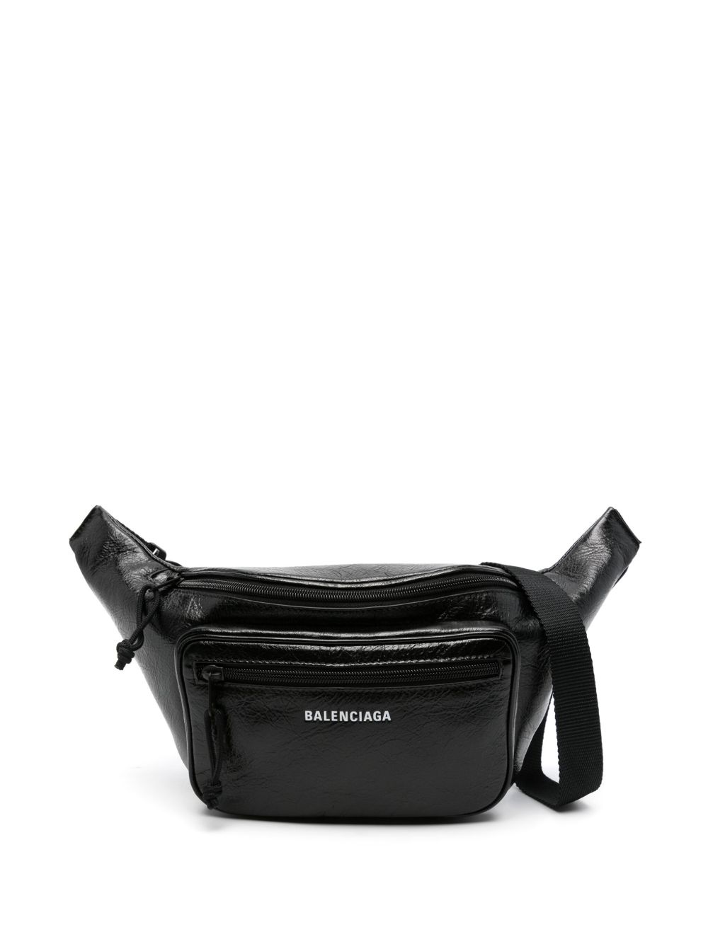 Balenciaga Explorer 皮质腰包 - 黑色