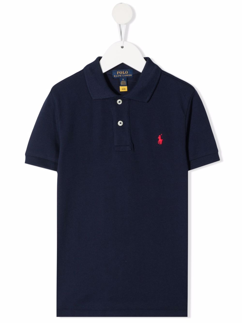 POLO RALPH LAUREN KIDS logo刺绣polo衫 - 蓝色