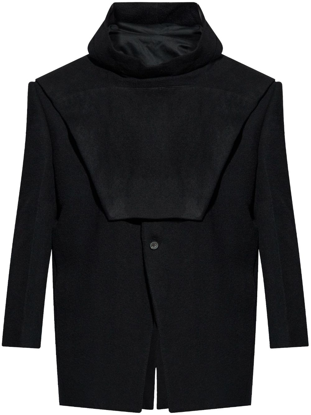 Rick Owens 扣环细节兜帽 - 黑色