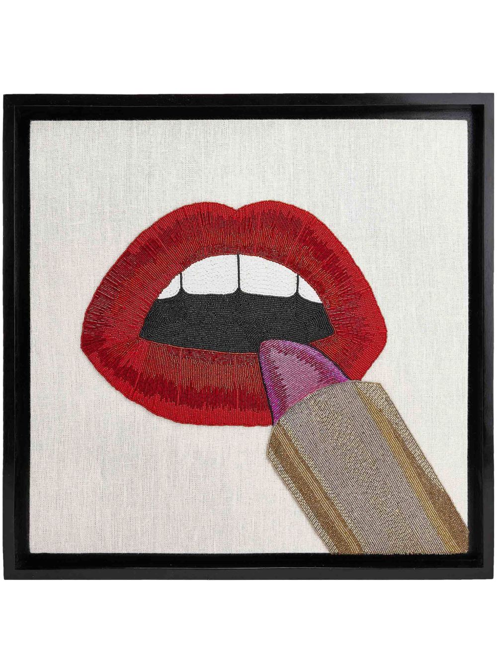 Jonathan Adler Lipstick 珠饰壁画 - 红色