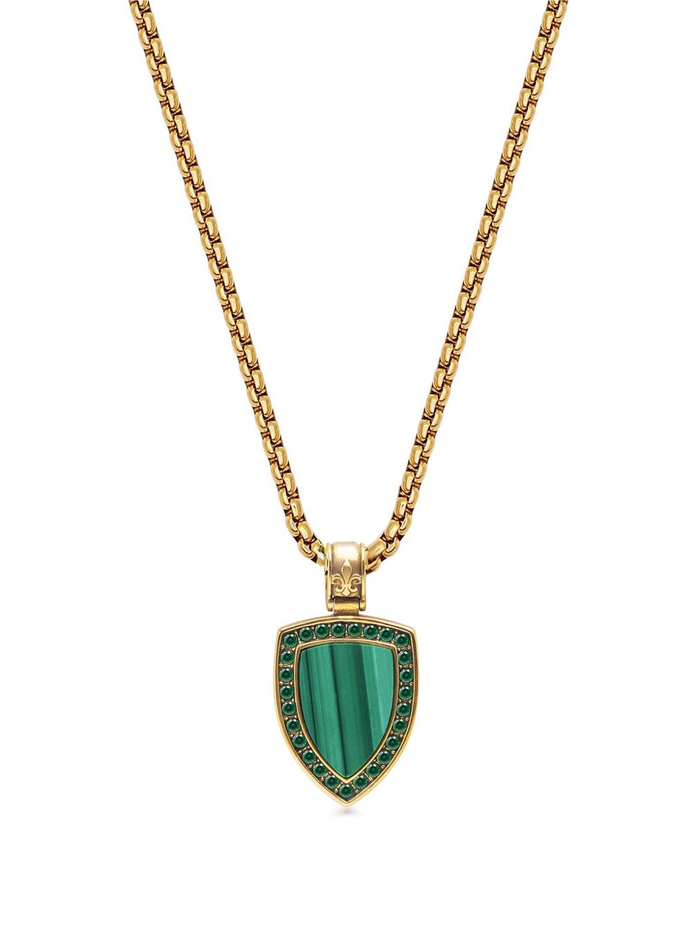 Nialaya Jewelry 宝石链式项链 - 金色