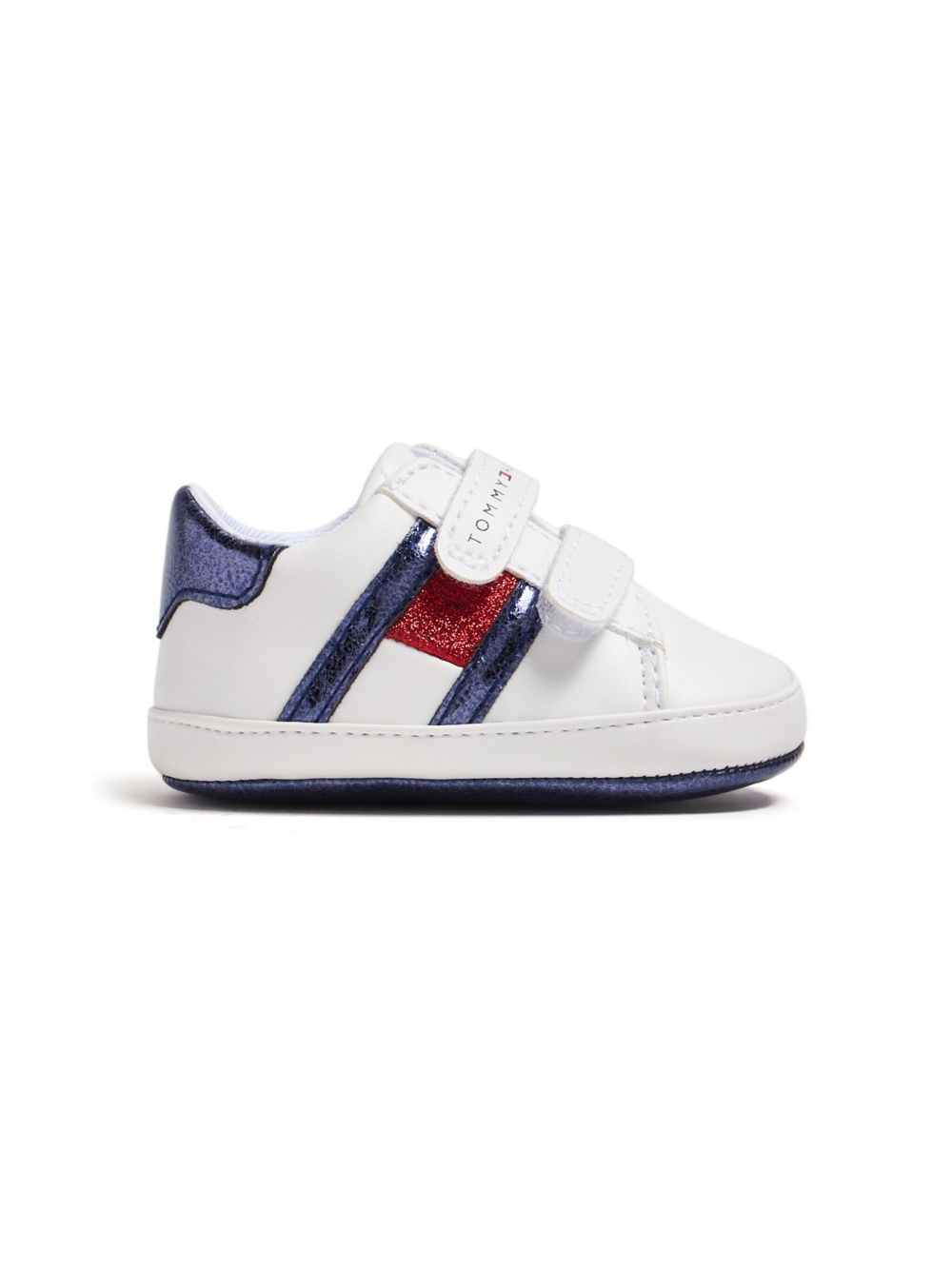 Tommy Hilfiger Junior Kiki 国旗贴花拼接运动鞋 - 白色