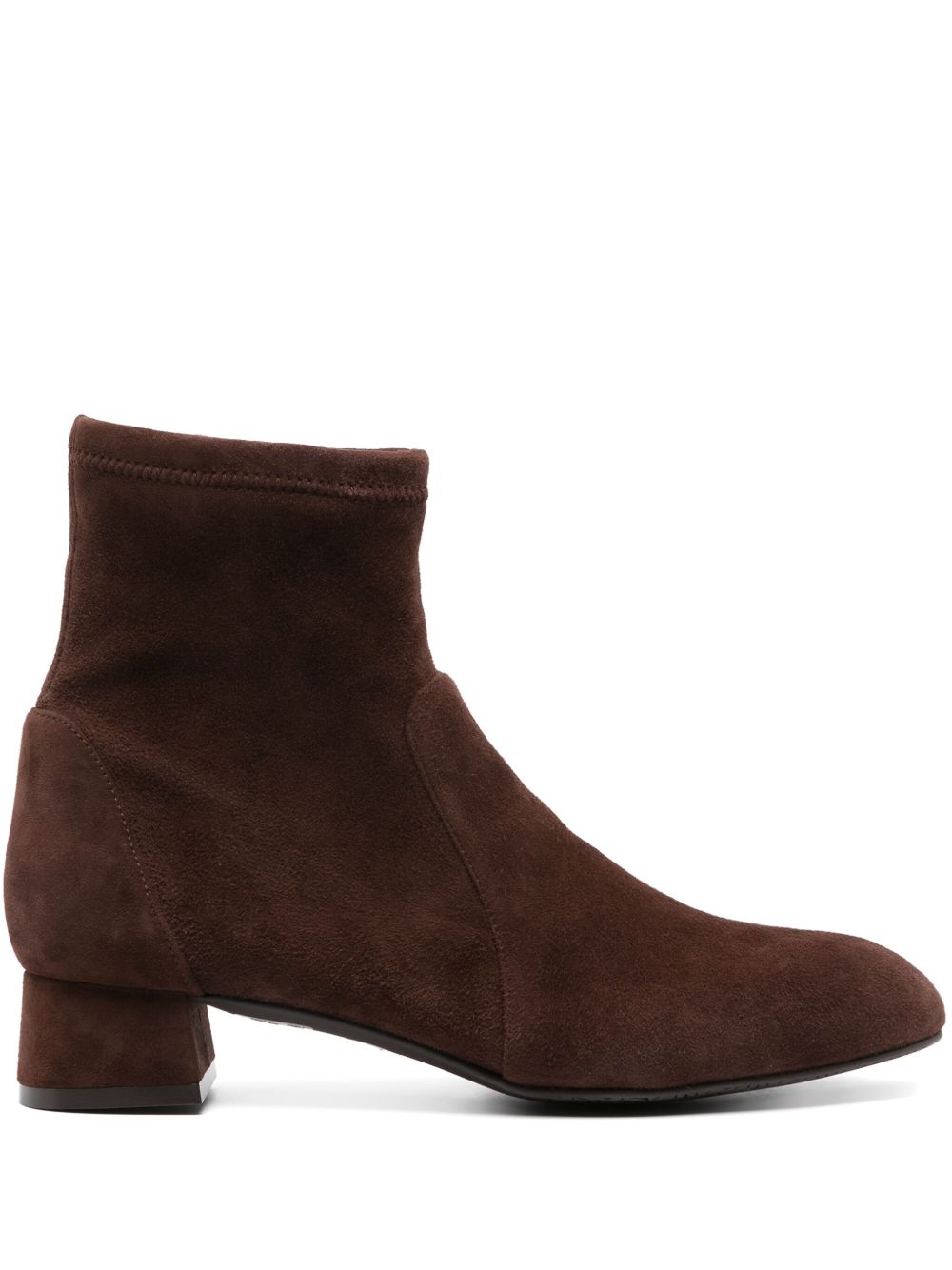 Stuart Weitzman Grace Sock 低跟靴（3.5厘米） - 褐色