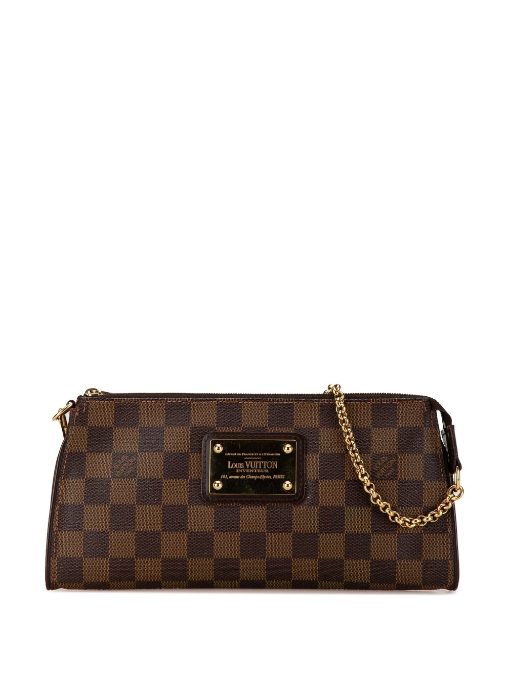 Louis Vuitton Pre-Owned Damier Ebene Eva 斜挎包（2007年典藏款） - 褐色