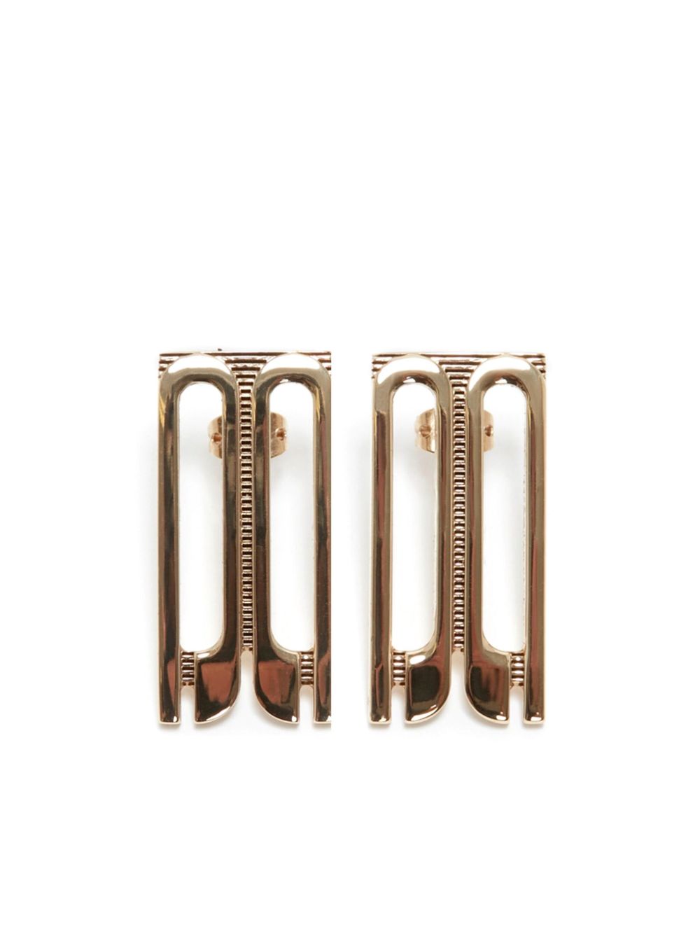 Victoria Beckham Frame 耳钉 - 金色