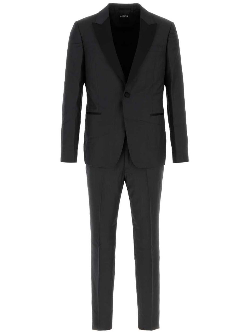 Zegna 单排扣西装套装 - 灰色