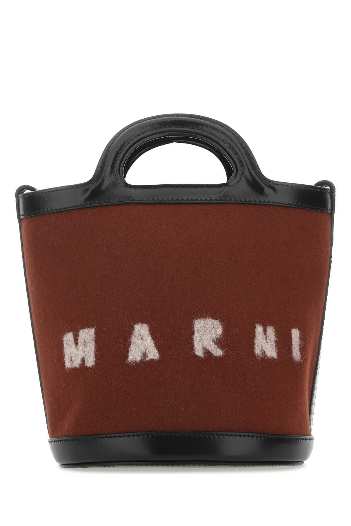 Marni 双色毛毡配皮革 Tropicalia 水桶包