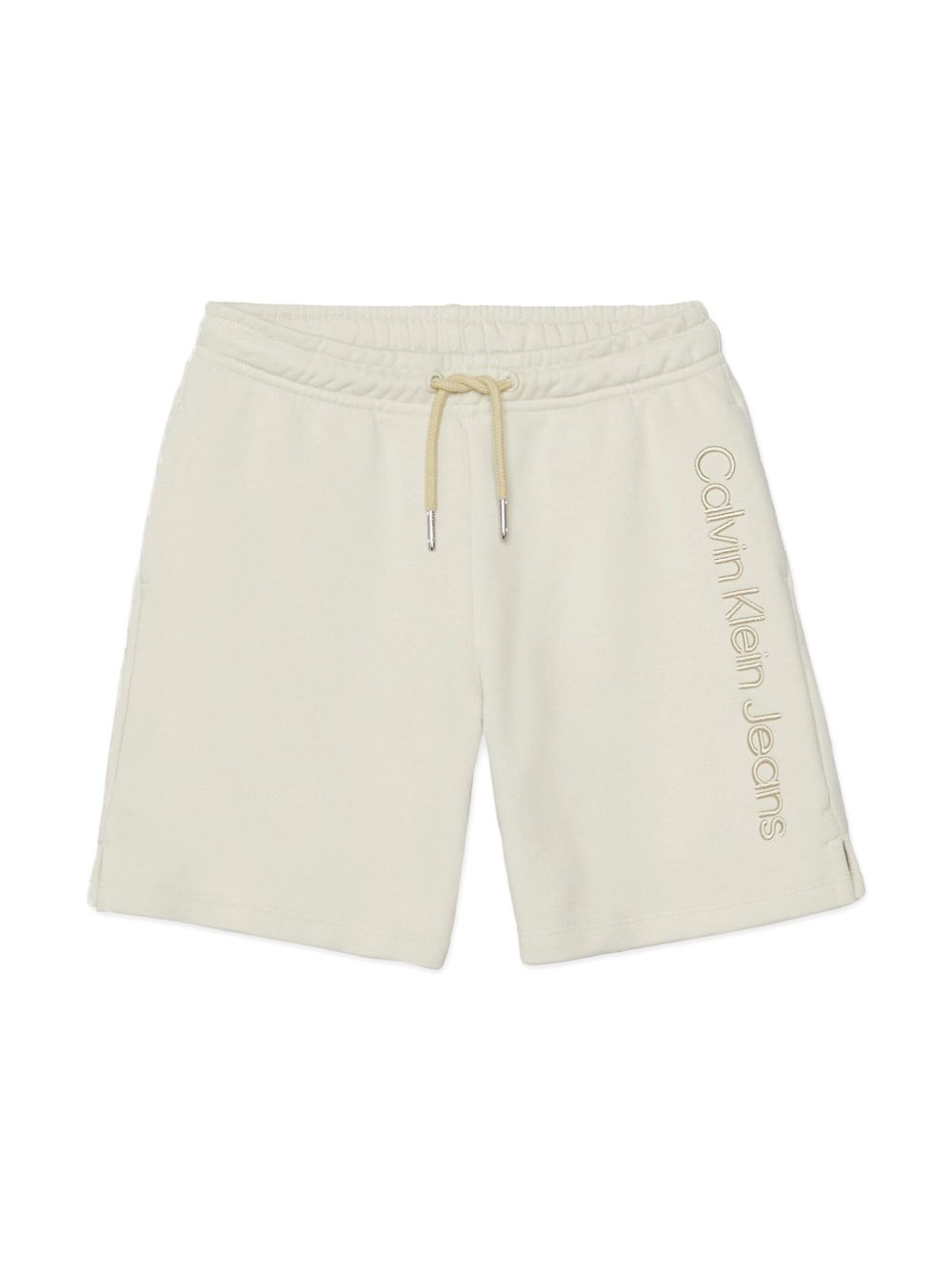 Calvin Klein Kids logo毛巾布运动短裤 - 中性色