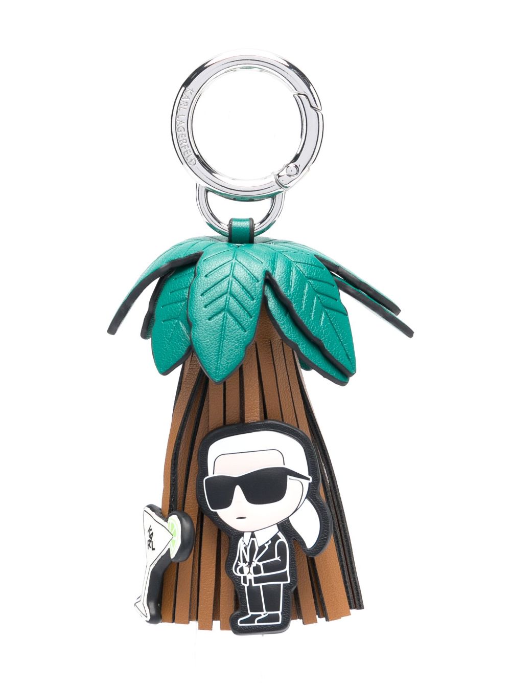 Karl Lagerfeld Ikon Karl 钥匙扣 - 褐色