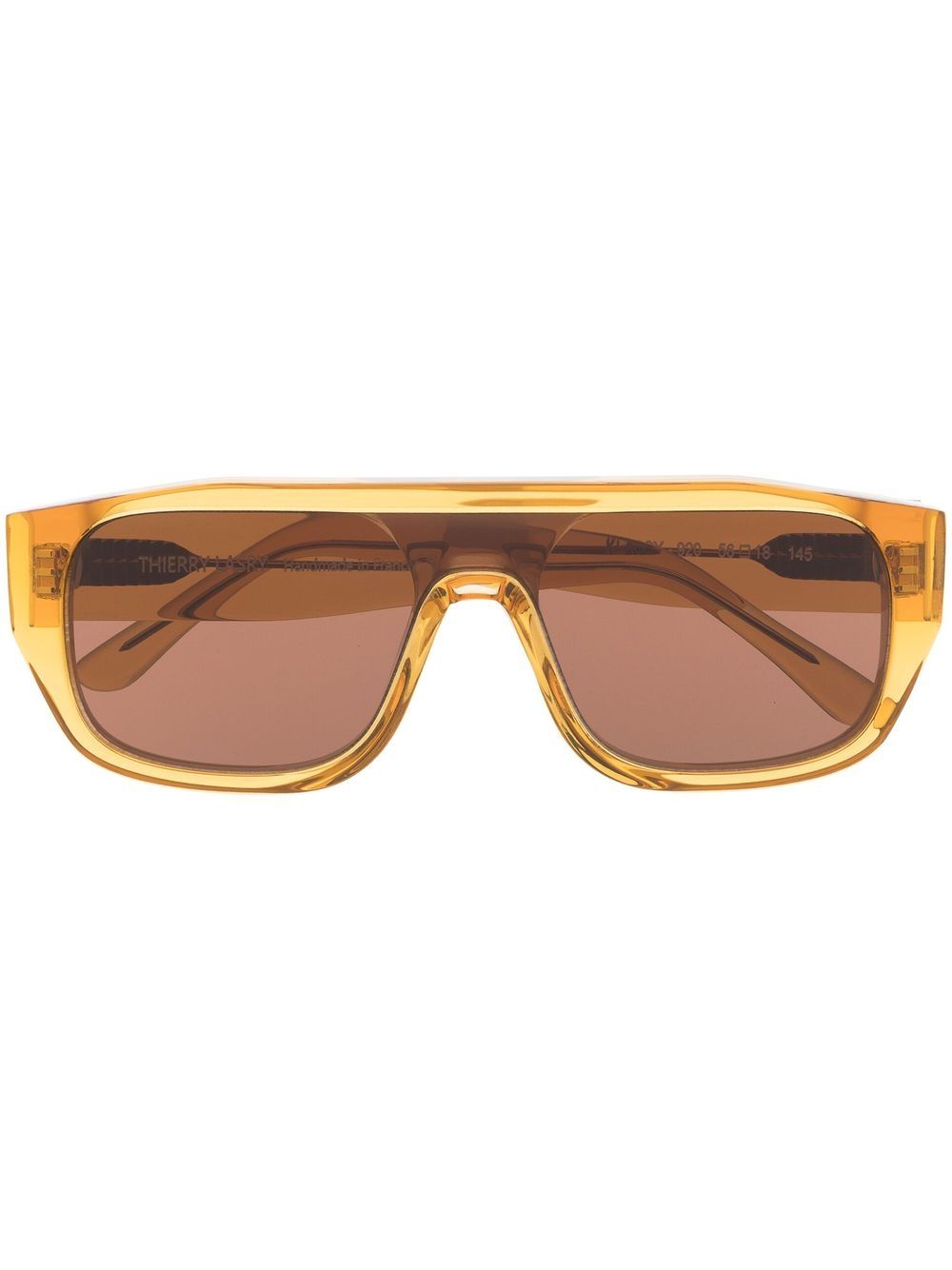 Thierry Lasry 长方形框太阳眼镜 - 黄色