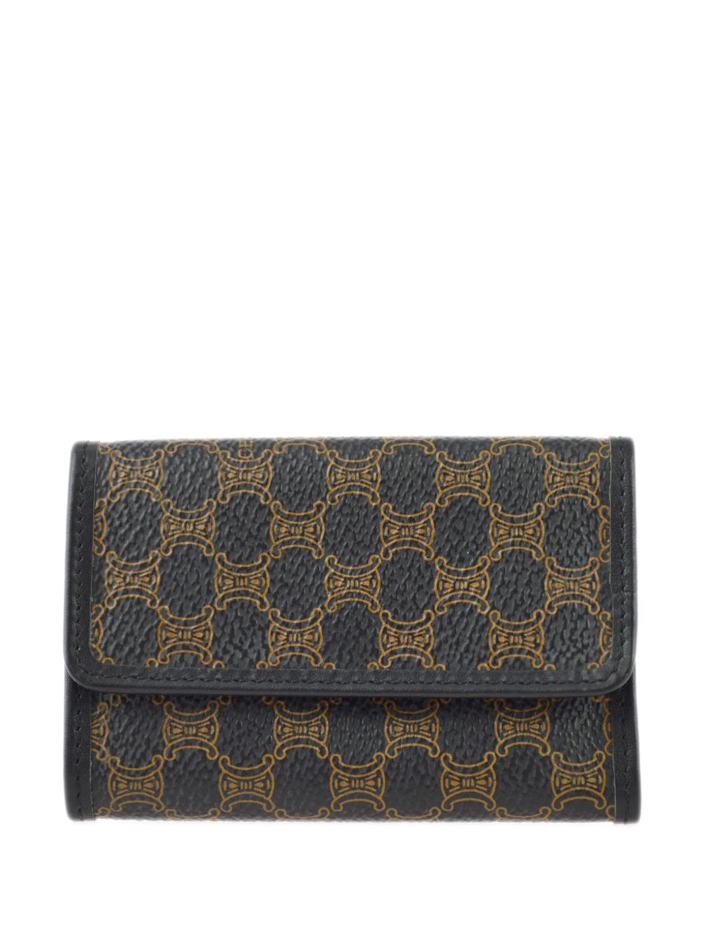 Céline Pre-Owned Macadam 帆布六钩扣钥匙包（1990-2000年代典藏款） - 黑色