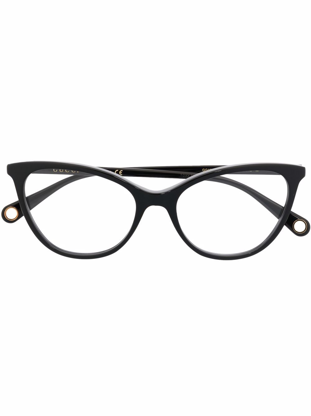 Gucci Eyewear 猫眼框光学眼镜 - 黑色