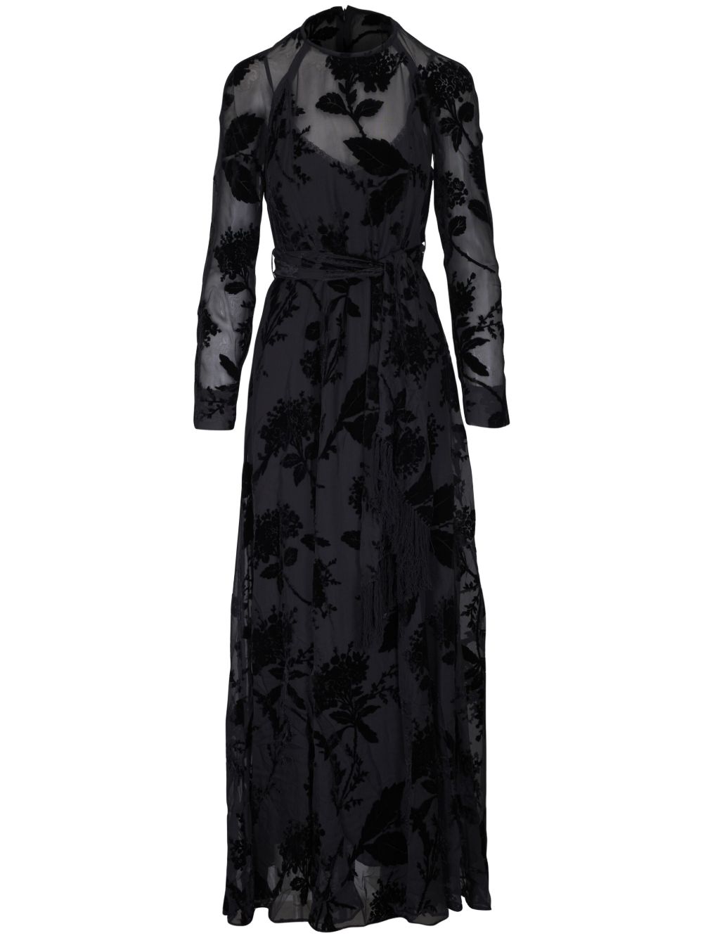 ZIMMERMANN Burnout Sheath 超长连衣裙 - 黑色