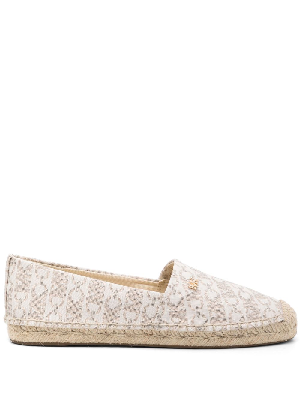 Michael Michael Kors Kendrick Empire 经典logo草编鞋 - 白色