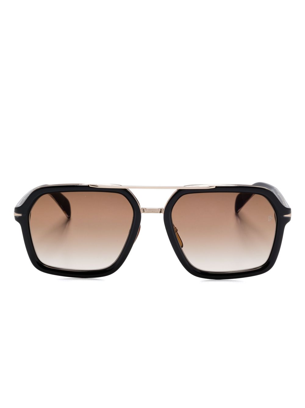 Eyewear by David Beckham 超大镜框太阳眼镜 - 褐色