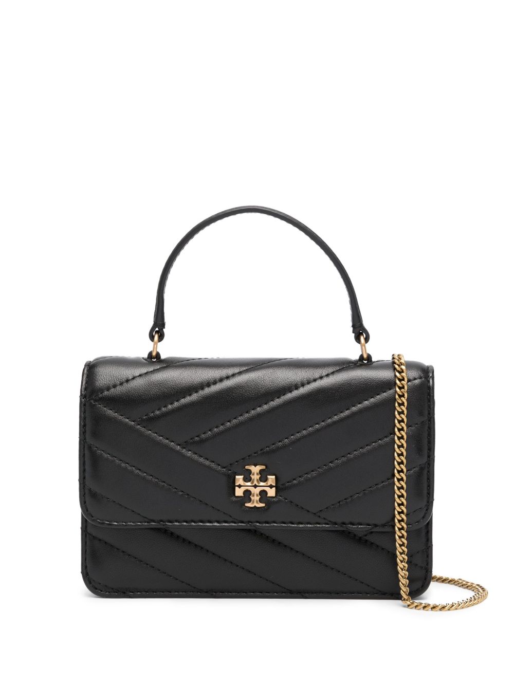 Tory Burch Kira Chevron Chain 迷你单肩包 - 黑色