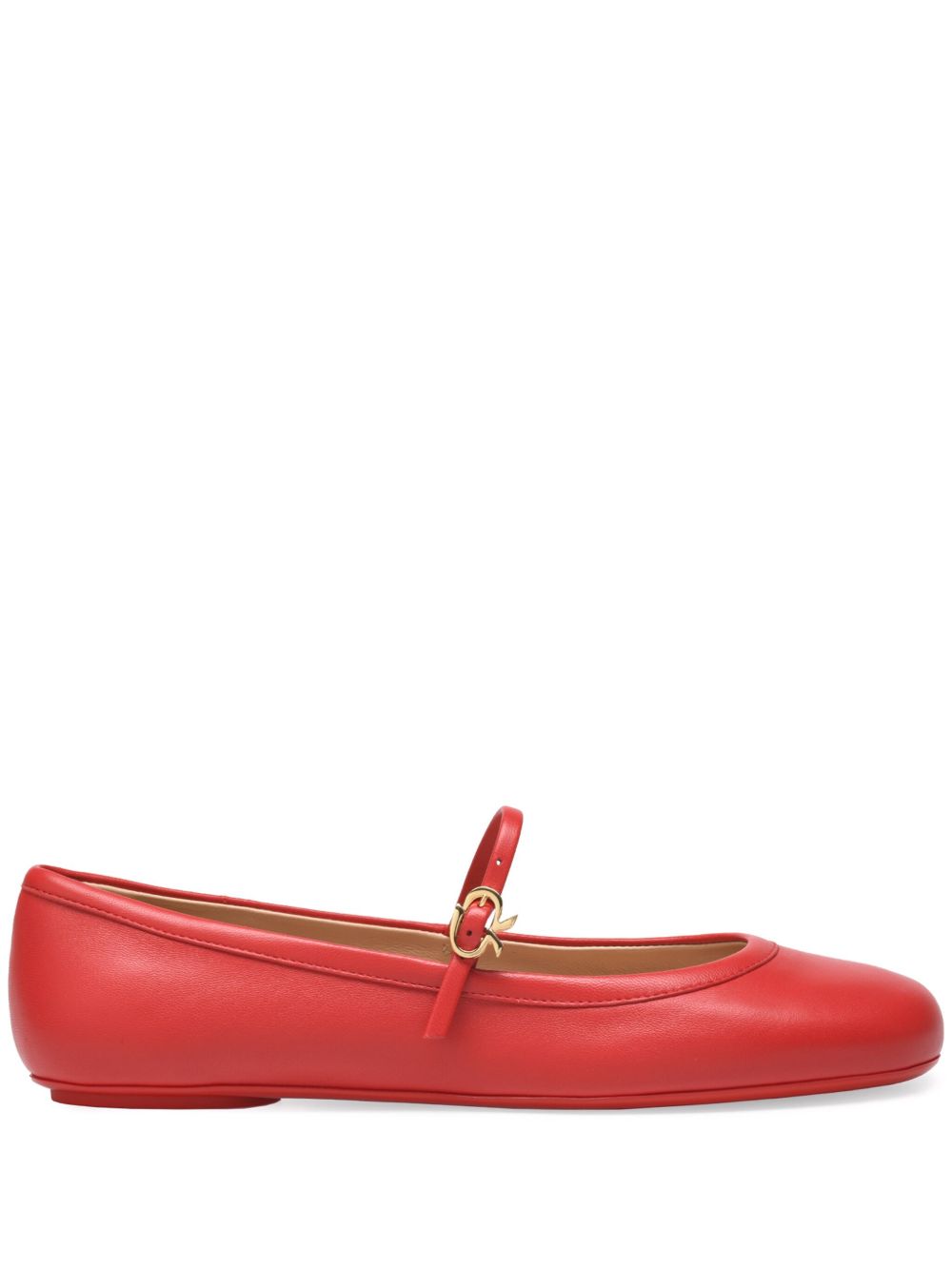 Gianvito Rossi Carla 平底鞋 - 红色