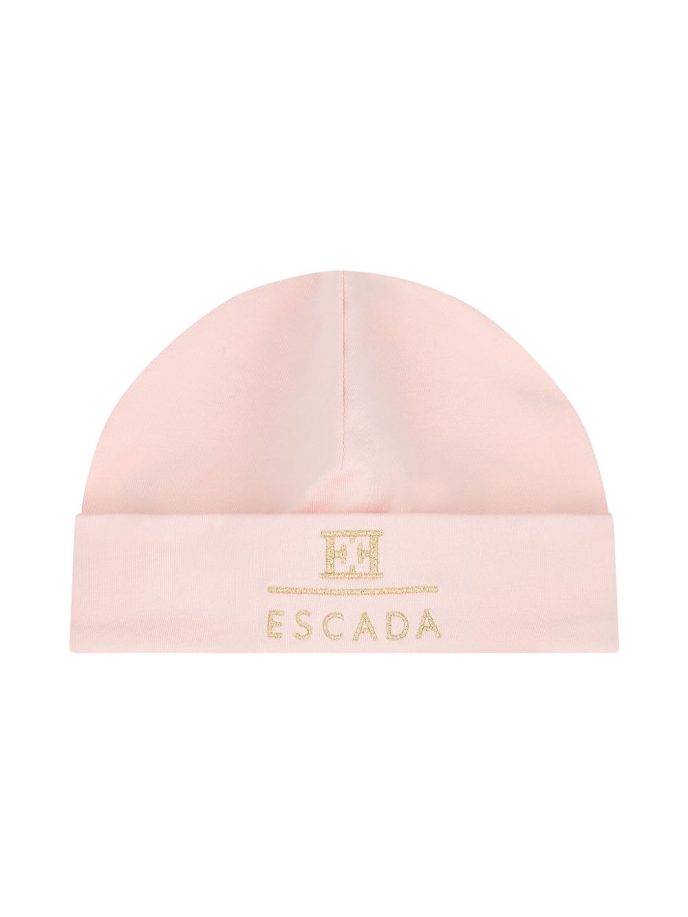 Escada Kids logo套头帽 - 粉色