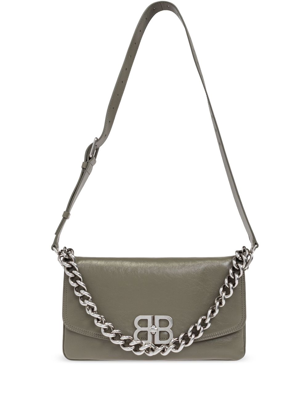 Balenciaga BB Soft Flap 中号单肩包 - 绿色