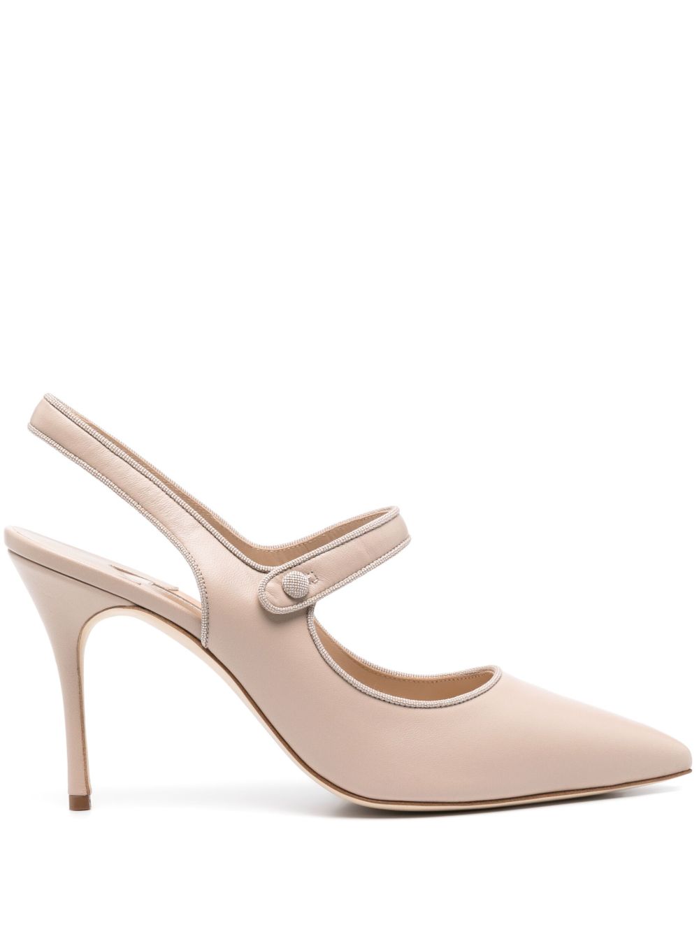 Manolo Blahnik Campari 高跟鞋（9厘米） - 中性色