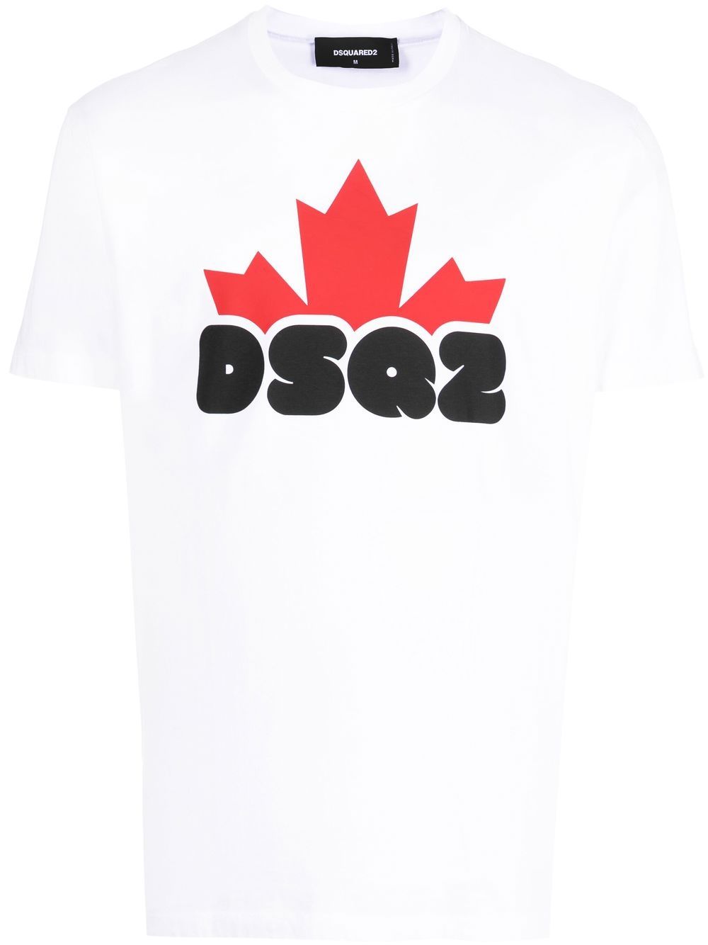 DSQUARED2 DSQ2 印花短袖T恤 - 白色