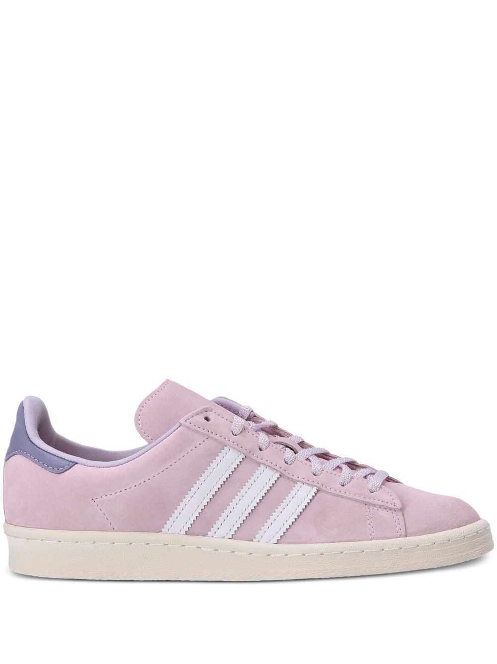 adidas Campus 80年代风格绒面皮运动鞋 - 粉色