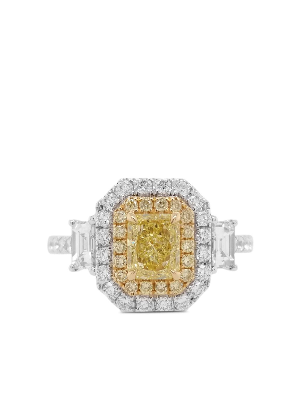 HYT Jewelry 18K白金钻石戒指 - 银色