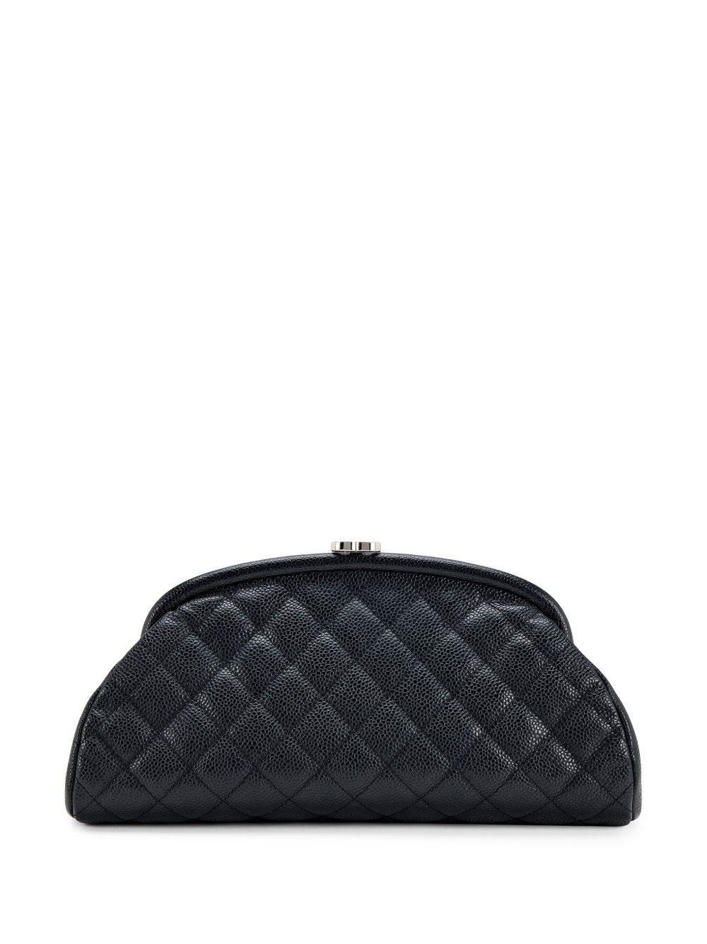 CHANEL Pre-Owned Timeless 菱形绗缝手拿包（典藏款） - 黑色