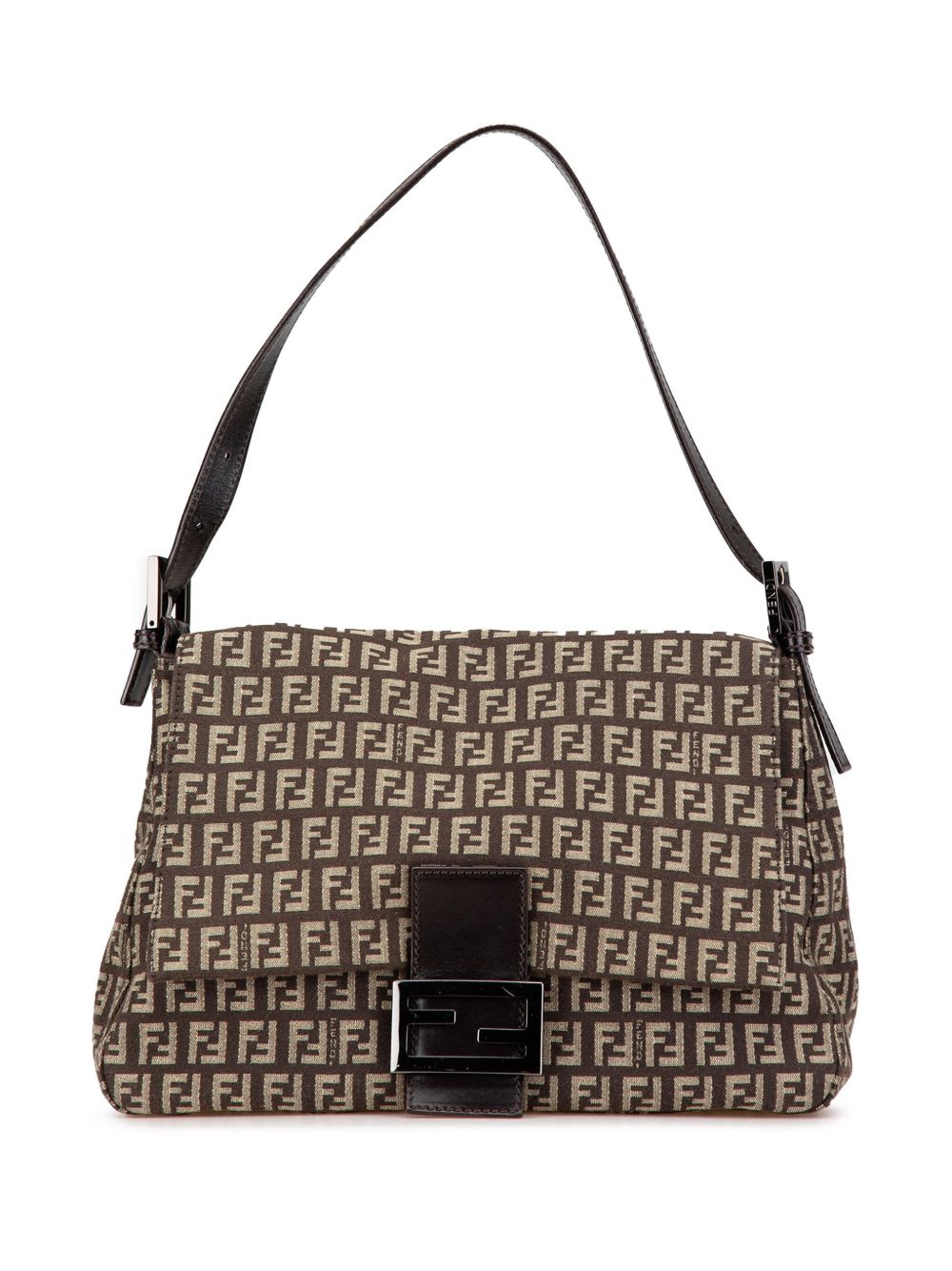 Fendi Pre-Owned 2000-2010 Zucchino Canvas Mamma Forever shoulder bag - 褐色