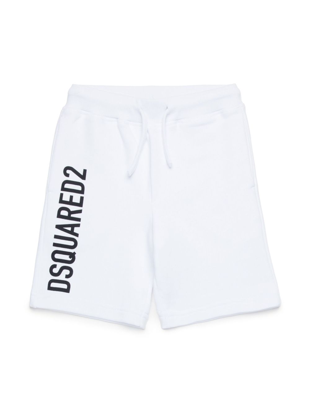 DSQUARED2 KIDS logo印花棉短裤 - 白色