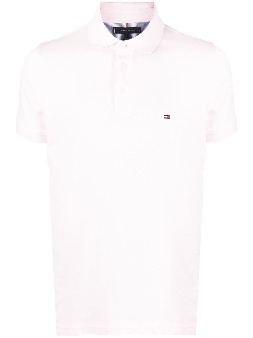 Tommy Hilfiger logo刺绣polo衫 - 粉色