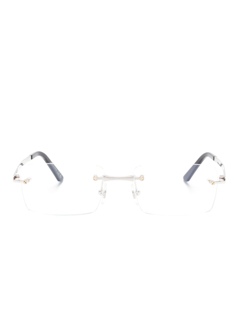 Cartier Eyewear Santos De Cartier 眼镜 - 银色