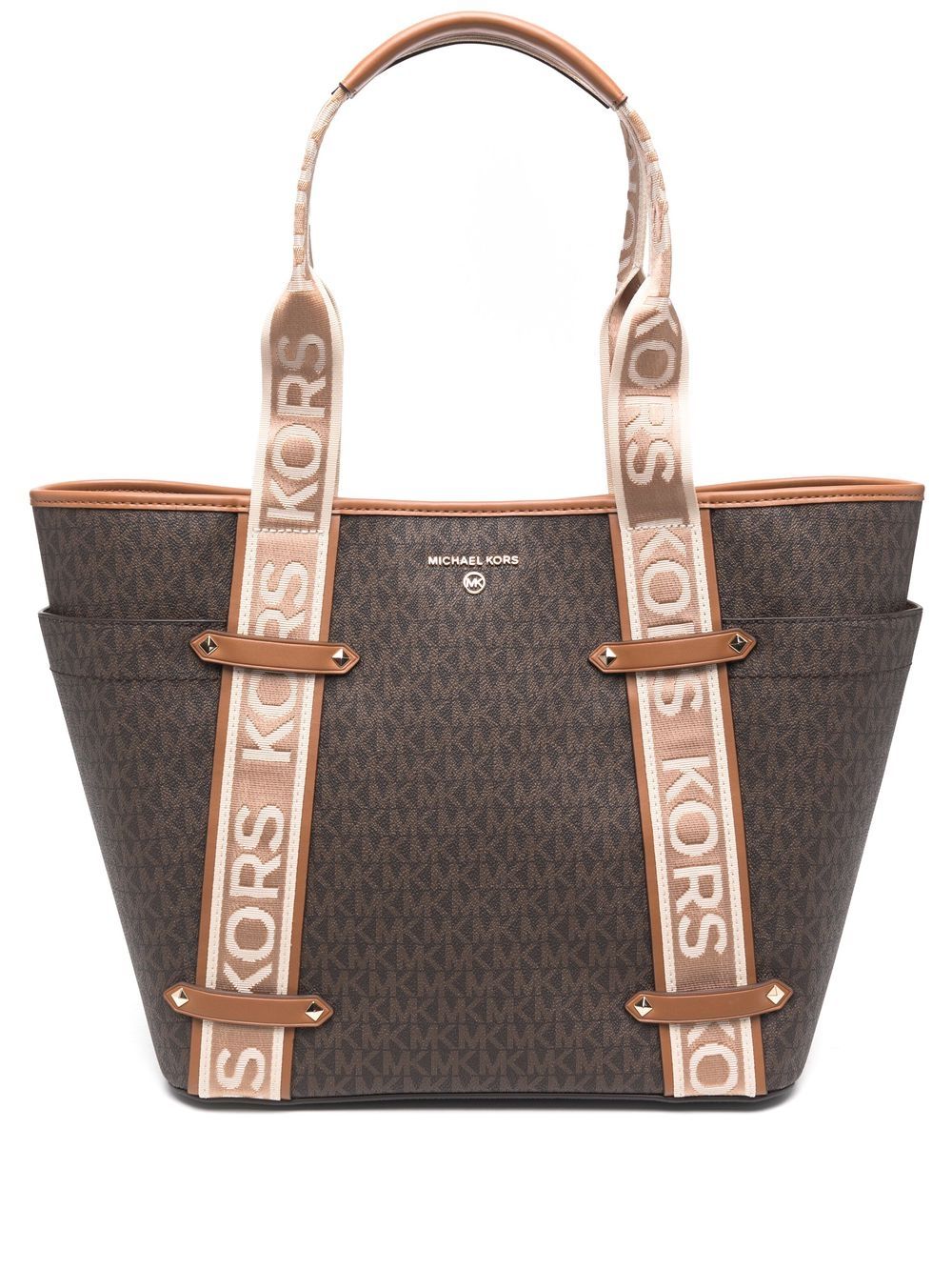 Michael Michael Kors Maeve 经典logo印花托特包 - 褐色
