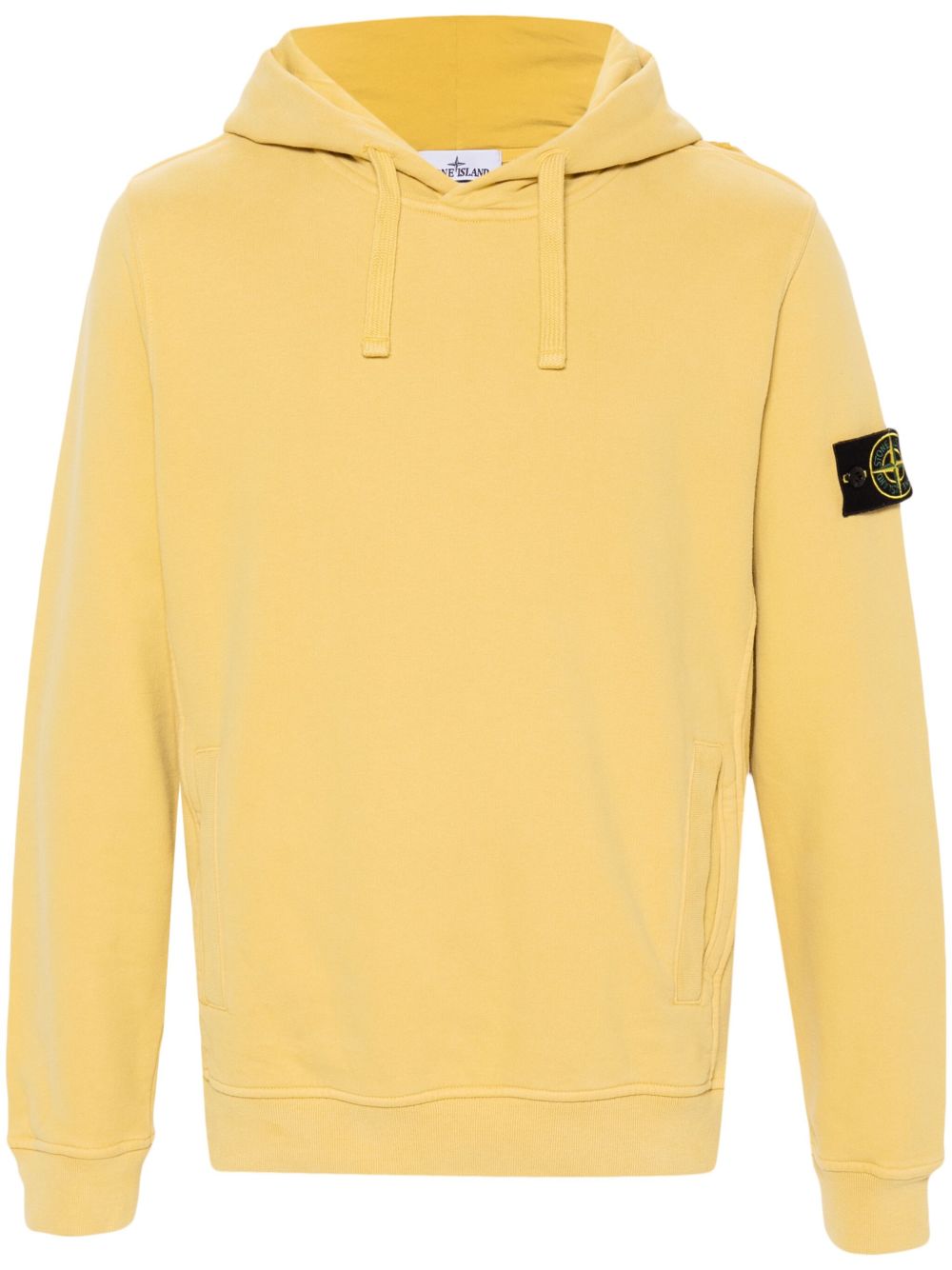 Stone Island 罗盘徽章连帽衫 - 黄色