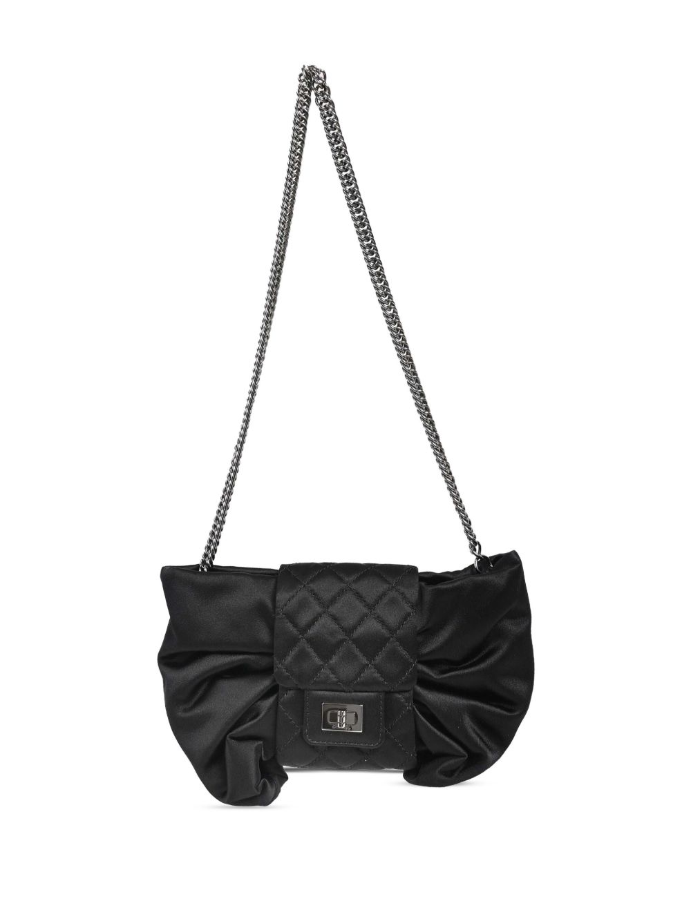 CHANEL Pre-Owned Bow 单肩包（2008年典藏款） - 黑色