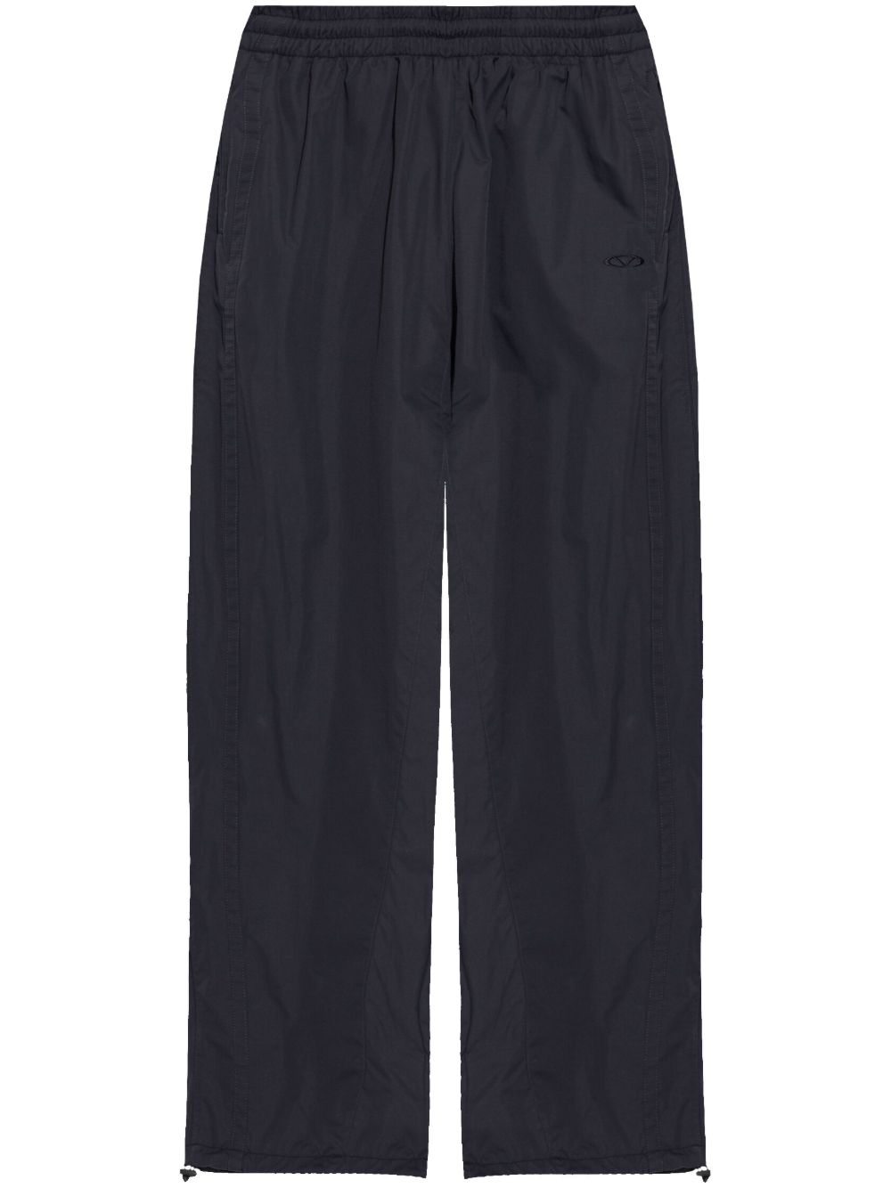 VETEMENTS logo刺绣运动裤 - 黑色